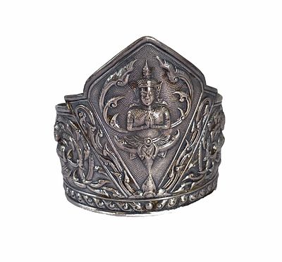 צמיד כסף 925בורמזי איכוי, עבודת בלט ברמה גבוהה מאוד, משקל 54 גרם