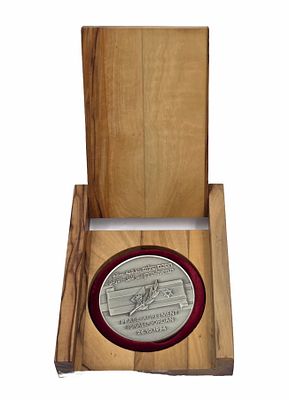 מדליה ממלכתית להסכם השלום ישראל- ירדן, מכסף 999, תוצרת החברה הממשלתית למטבעות 