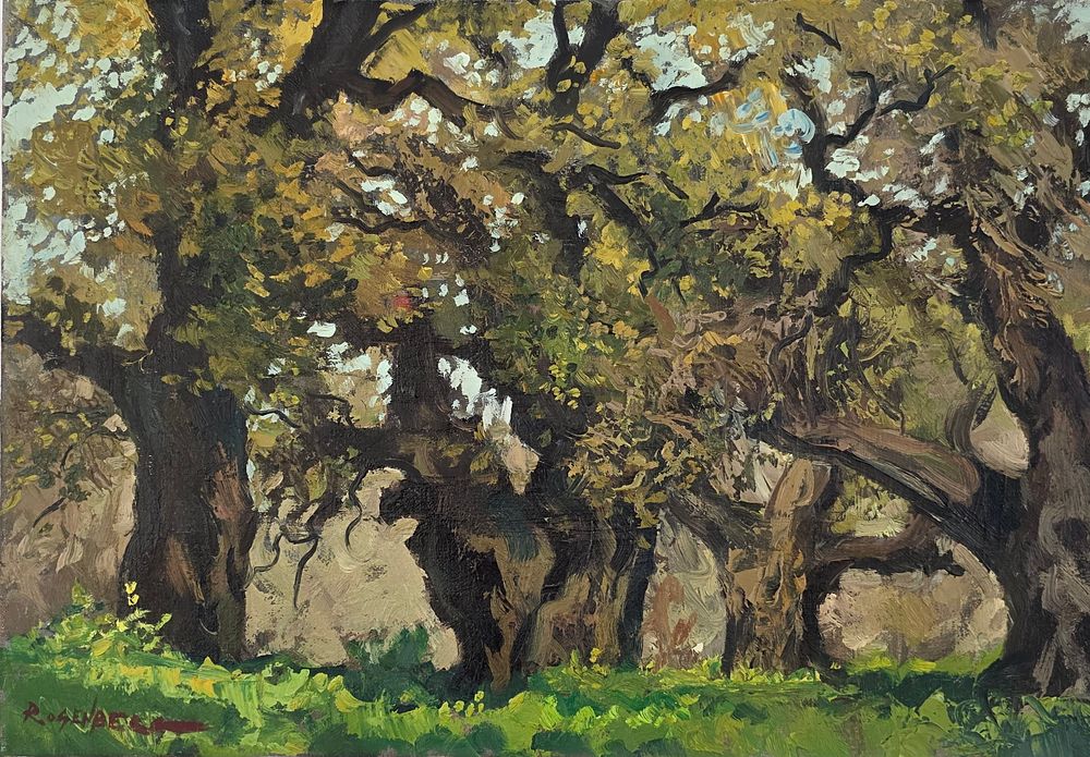 ROBERT ROSENBERG - Technique: OIL ON CANVAS 
Size: 35x50