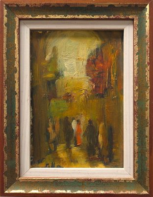 HAIM SITTON - Technique: OIL ON BOARD Size: 14x9