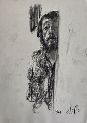 LEONID BALAKLAV - Technique: CHARCOAL Size: 30x21 Date: 1994