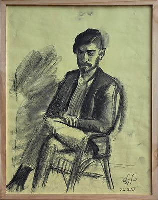 LEONID BALAKLAV - Technique: CHARCOAL Size: 70x50 Date: 2020