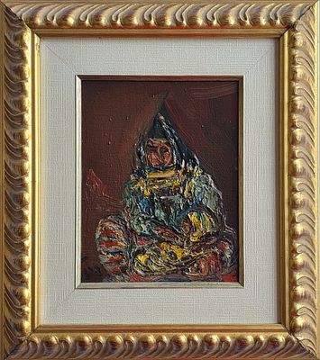 ITZHAK FRENKEL FRENEL - Technique: OIL ON BOARD Size: 24x18