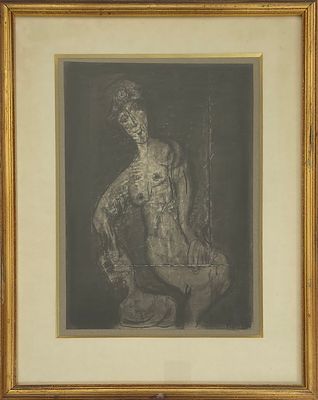 OSIAS HOFFSTATTER - Technique: GOUACHE Size: 44x30