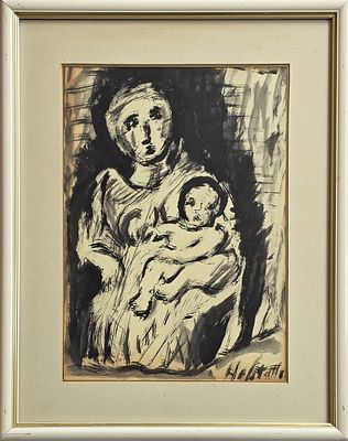 OSIAS HOFFSTATTER - Technique: GOUACHE Size: 44x30