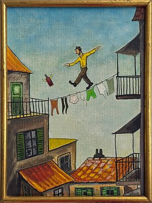 YOSEFF HANANIA - Technique: OIL ON CANVAS BOARD Size: 33x24