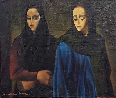 YAACOV PICHHADZE - Technique: OIL ON CANVAS Size: 44x50