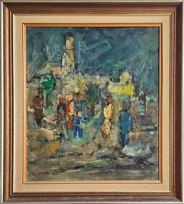 ITAMAR SIANI - Technique: OIL ON CANVAS Size: 70x60 Date: 1966