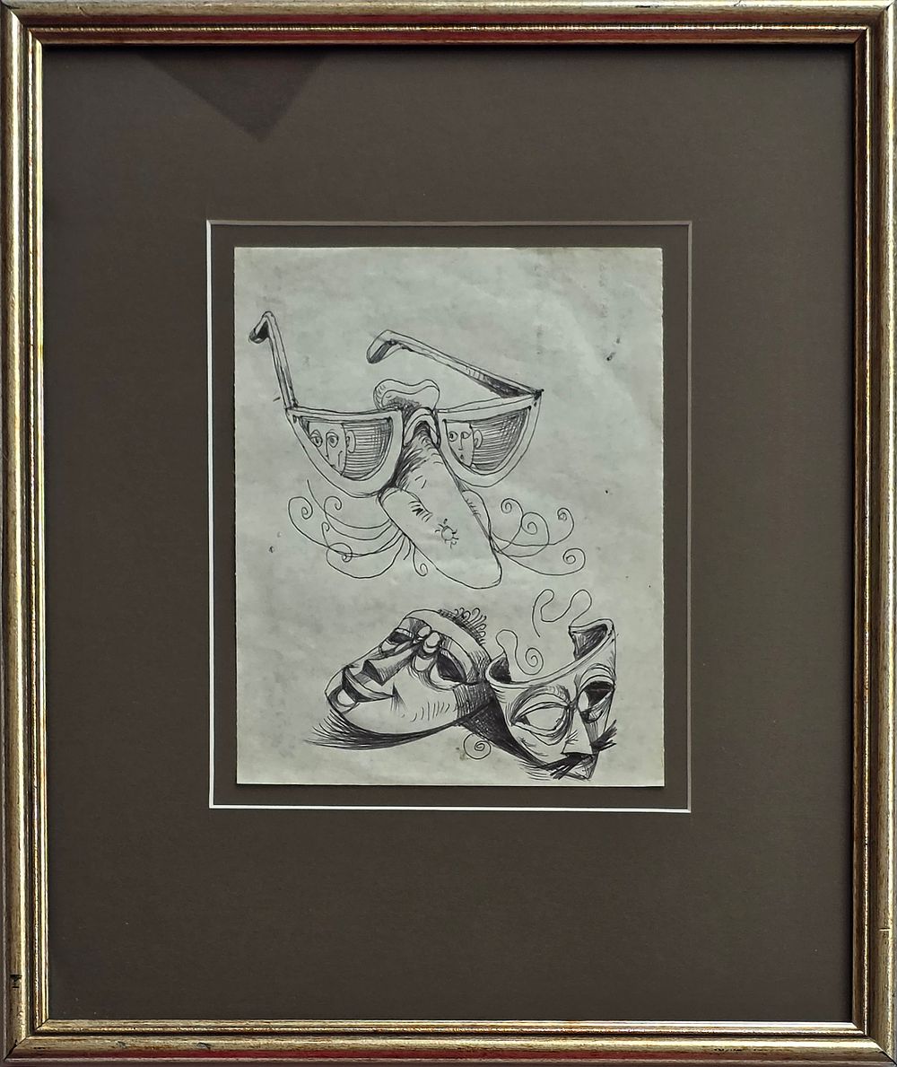 BARUCH ELRON - Technique: DRAWING 
Size: 18x14