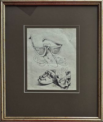 BARUCH ELRON - Technique: DRAWING Size: 18x14