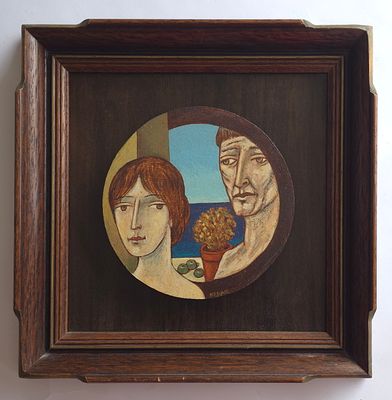 DAN KEDAR - Technique: OIL ON WOOD Size: 20X20