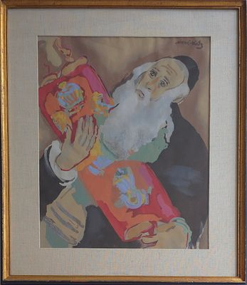 MANE KATZ - Technique: GOUACHE ON LITHO Size: 64X48