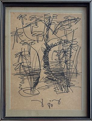 AMOS KEINAN - Technique: MARKER Size: 34x24 Date: 1980