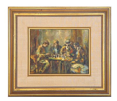 HAIM SITTON - Technique: OIL ON BOARD Size: 23x30