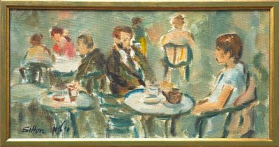 HAIM SITTON - Technique: OIL ON CANVAS BOARD Size: 20x40