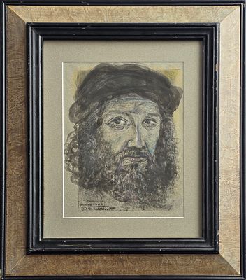 MORDECHAI MOREH - Technique: INK AND PASTEL Size: 27x20