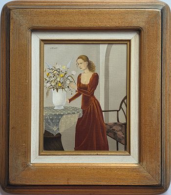 LARISSA HELLER - Technique: OIL ON ARTIST BOARD Size: 27x21