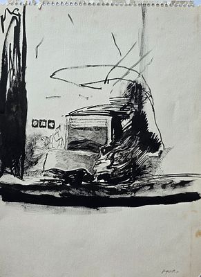 RAANAN LEVY - Technique: INK Size: 31x23 Date: 1979