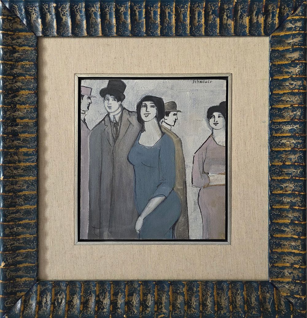 DAVID SCHENAUER - Technique: OIL ON CANVAS BOARD 
Size: 30x27