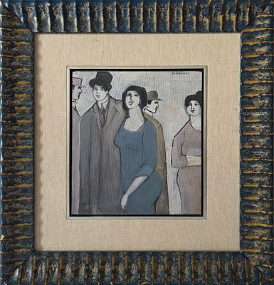 DAVID SCHENAUER - Technique: OIL ON CANVAS BOARD Size: 30x27