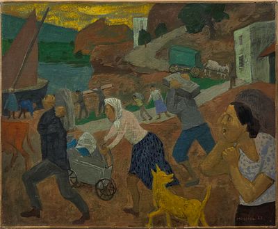 GREGUAR MICHONZE - Technique: OIL ON CANVAS Size: 22x27 Date: 1963