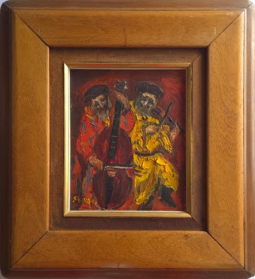 ITZHAK FRENKEL FRENEL - Technique: OIL ON CANVAS Size: 27X22