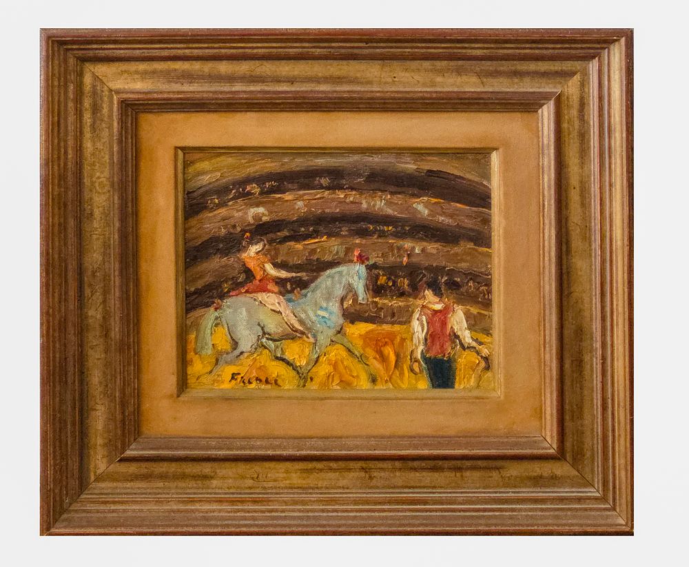 ITZHAK FRENKEL FRENEL - Technique: OIL ON CANVAS 
Size: 22x27