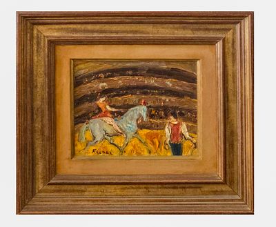 ITZHAK FRENKEL FRENEL - Technique: OIL ON CANVAS Size: 22x27