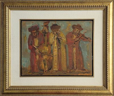 ITZHAK FRENKEL FRENEL - Technique: OIL ON WOOD Size: 33x42