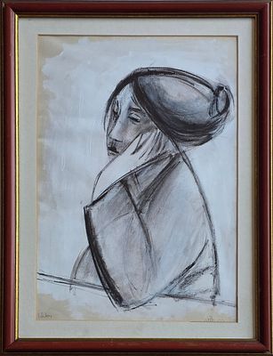 RUTH SCHLOSS - Technique: GOUACHE Size: 46x30