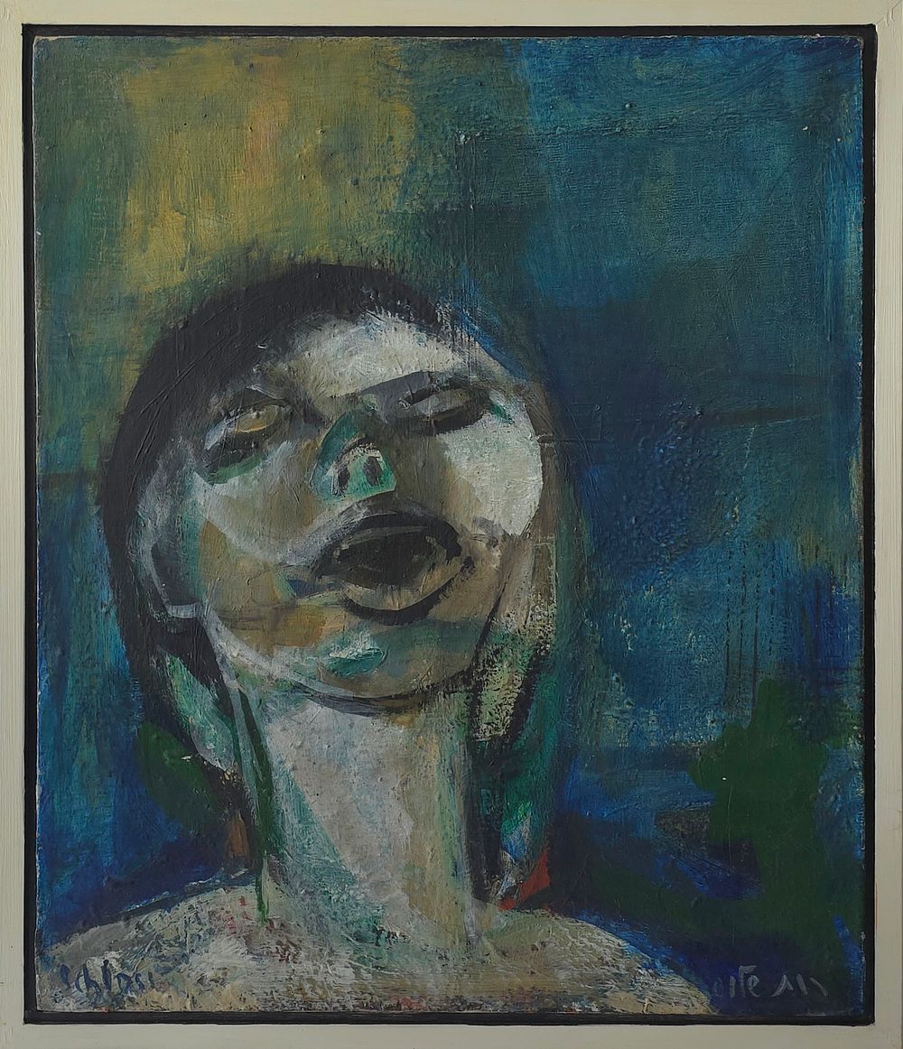 RUTH SCHLOSS - Technique: OIL ON CANVAS 
Size: 55x46