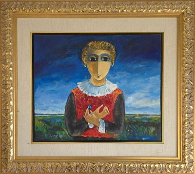 YOSL BERGNER - Technique: OIL ON CANVAS Size: 50x60