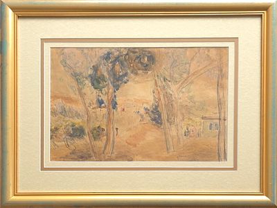 AVIGDOR STEMATSKY - Technique: WATERCOLOR Size: 32x47