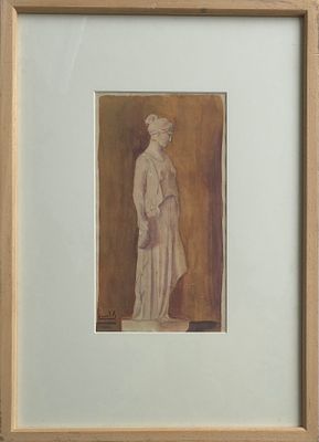 AVIGDOR STEMATSKY - Technique: WATERCOLOR Size: 21.5x29.5 Date: 1925