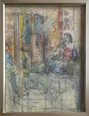 YEHEZKEL STREICHMAN - Technique: WATERCOLOR Size: 97x66