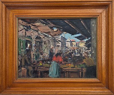LUDWIG BLUM - Technique: OIL ON CANVAS Size: 27x35