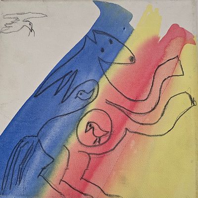 MENASHE KADISHMAN - Technique: MIX TECHNIQUE ON CANVAS Size: 25x25