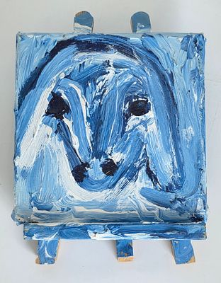 MENASHE KADISHMAN - Technique: ACRYCIC ON CANVAS Size: 20X20