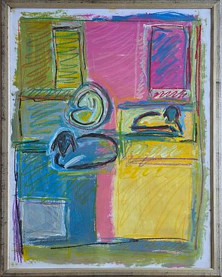 MENASHE KADISHMAN - Technique: ACRYCIC ON CANVAS Size: 100X70