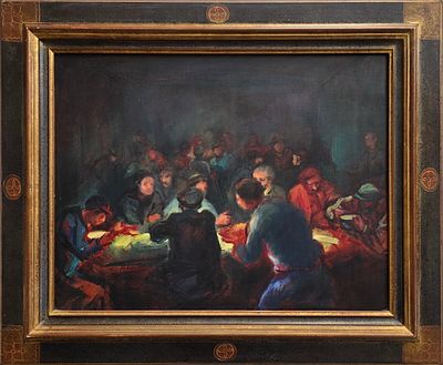 ZVI MALNOVITZER - Technique: OIL ON CANVAS Size: 50x65