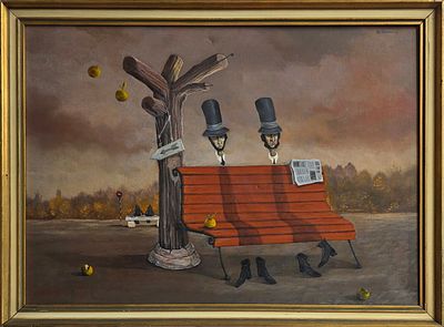 BARUCH ELRON - Technique: OIL ON CANVAS Size: 50X70