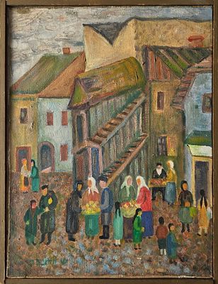 SHMUEL VOODNITZKY - Technique: OIL ON CANVAS Size: 38X28