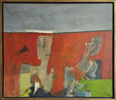 AHARON MESSEG - Technique: OIL ON CANVAS Size: 81x93