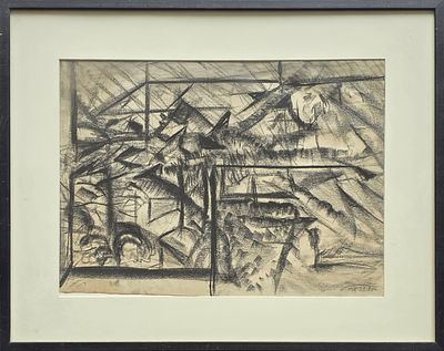 AVIVA URI - Technique: CHARCOAL Size: 37x50
