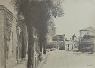 ARIE AZENE - Technique: CHARCOAL Size: 52x72