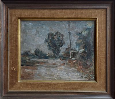 ZVI SHOR - Technique: OIL ON CANVAS Size: 34x41