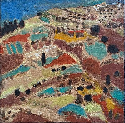 ODED FEINGERSH - Technique: OIL ON CANVAS Size: 30X30