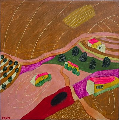 ODED FEINGERSH - Technique: ACRYLIC ON CANVAS Size: 30x30