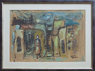 SHMUEL TEPLER - Technique: GOUACHE Size: 33x47