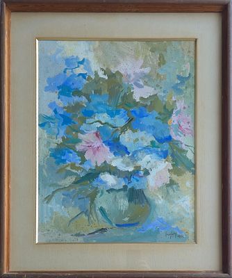 HEDDY KUN - Technique: OIL ON PAPER Size: 60x45 Date: 1966